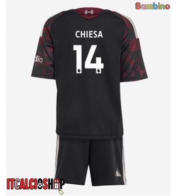 Liverpool Federico Chiesa #14 Terza Maglia Bambino 2026-27 Manica Corta (+ Pantaloni corti)